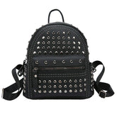 Newest Rivet Ladies Designer Softback Backpacks Leisure Women School Daypack Trendy Knapsack for Teenager Girls