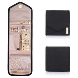 Hot Sale Eco-friendly Portable Travel Jewelry and Makeup Organizer Polyester with Open Closure Fashion Letter Pattern
