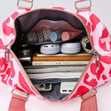 European American Cow Pattern Travel Bag Large Waterproof Polyester Satchel for Women Dry Wet Separation Fitness Fashion Bags