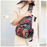 Fashion Sling Bag RFID Blocking Sling Leisure Backpack Crossbody Chest Bag Daypack for Hiking