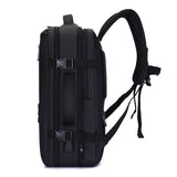 Capacity Expandable Business Laptop Bagpack for Men Waterproof Black Airplane Theme Mens Travel Backpack Oxford
