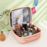 14-Inch Small Fashionable Makeup Case Mini Suitcase Zipper Closure ABS PU Storage Box Handbag Waterproof Logo Gift Bag