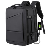 Travel Backpack with Vacuum System Mochila Waterproof Carry on Personal Item Laptop Backpacks Travel Expandable Business Package