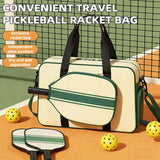 Fashionable Pickleball Racket Bag with Dry Wet Separation Detachable Design Removable Badminton Multi-functional Storage Gym Bag