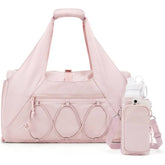 Women's Large Capacity Custom Gym Bag Yoga Water Bottle Travel Polyester Lining Buckle Closure With Shoe Compartment Tote Bag