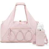 Women's Large Capacity Custom Gym Bag Yoga Water Bottle Travel Polyester Lining Buckle Closure With Shoe Compartment Tote Bag