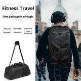 Men's High End Gym Bag Large Capacity Waterproof DryWet Separation Carrying Strap Shoe Compartment for Travel Sports Duffle Bags