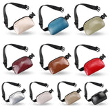 Waterproof PU Leather Fanny Pack Waist Belt Bag Ladies Waist Bag Unisex Sports Running Sling Crossbody Cross Body Bags