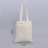 High Quality Blank Custom Print Natural Cotton Canvas Shopping Tote Bag