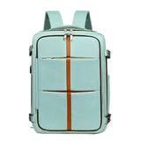 New Denim Super Large Capacity Double Shoulder Luggage Bag MultiFunction Travel USB Interface Simple Solid Color Laptop Backpack