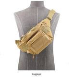 Unisex Outdoor Sports Waist Bag Oxford Water-Proof Camouflage Box Tactical Chest Shoulder Bag Cycling Camping Money Zipper