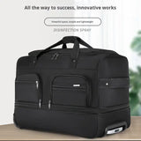Cross Border Large Capacity Oxford Material Waterproof Travel Multi-functional Foldable Expandable College Student Luggage