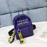 Jelly Children's School Backpack Shoulder Pvc Bag Female Clear Messenger Bag Transparent Custom Mini Kids Backpack