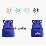 Gym Fitness Nylon Drawstring Backpack Swimming Bags for Kids Waterproof Polyester Drawstring Bag