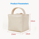 Mini Square Portable Waterproof Makeup Bag Small Multi-Functional for Toiletry Storage with Zipper Fashionable Beauty Case