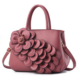 New PU Leather Flower Printed Women's Handbag Fashionable Zipper Closure Carteras Y Bolsos De Mujer for Summer Winter Use