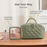 Travel Toiletry Bag Multifunctional Portable New Niche Design Rhombus Pillow Bag Waterproof Overlapping Stitch Cosmetic Case