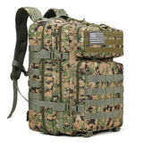 900D Oxford Tactical Backpack 45L Molle Pouch Assault Pack Camping Tactical Backpack Hiking Waterproof Outdoor Trekking Pack