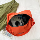 Light Weight Orange Green Training Duffel Water Resistant for Yoga Sports and Gym Use Nylon Gym Bag