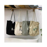 Canvas Bag Reusable Environmental Protection Shopping Bag Women's Tote Bags