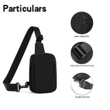Small Sling Bag for Women & Men, Trendy Crossbody Purse Lightweight Fanny Pack, Chest Bag & Mini Backpack for Travel