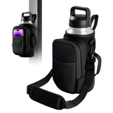 Magnetic Insulated Oxford Water Bottle Bag 40oz Ice Cup Sleeve Crossbody Handbag for Diving Fitness Sports Gym Bag