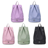 Leisure Union Deal Women New Wet Dry Separation Swimming Bag Waterproof Beach Storage Backpack Sports Drawstring Bag