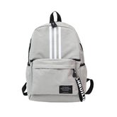 College Style Leisure Backpack Korean Version Simple Striped Double-shoulder Bag Suitable for Men and Women Sports Bags