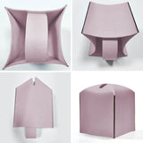 Modern Waterproof Lychee Pattern Napkin Tissue Box Cross-Border Square Leather Soft Pack Tissue Cover for Home Living Room Bag