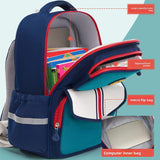 Primary School Student's Schoolbag Children's Spine Protection Unisex Water Repellent Oxford Curved Backpack