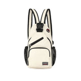 Waterproof Crossbody Sling Backpack with Earphone Hole Women Men Fashion Shoulder Chest Bag
