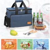 Lunch Bag Square Picnic Bag Thick Aluminum Foil Outdoor Insulation Bag Custom Large Capacity Ice Pack