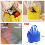 Travel Portable Meal Bag Thermal Bag Custom Oxford Cloth Large Capacity Insulated Bento Bag With Logo