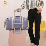 Travel Gym Duffel Bag with Wet Dry Compartment Duffel Bag Sports Bags for Travel Nylon Lining for Sports and Travel
