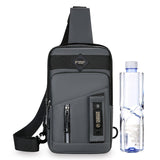 Latest Design Utility Men Double Side Multi-Pocket Organizer Crossbody Motorcycle Sports Travel Work Casual Chest Bag