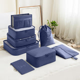 8pcs Sets Travel Organizer Bags Large Capacity Luggage Packing Cubes Travel Laundry Storage Bag