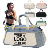 New Design Fashion Large Capacity Sports Yoga Travel Bag Portable with Shoe Compartment Nylon Sport Duffel Bag Custom Gym Bag
