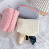 Pink Fur Accessories Makeup Bag Pouch Fashion Travel Cosmetics Pouch Zipper Wholesale Mini Cosmetics Bag for Girls