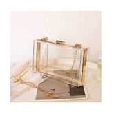 New Luxury Women Wedding Hand Bag Bridal Handbag Transparent Party Acrylic Evening Bags Clear Purse