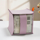 Modern Waterproof Lychee Pattern Napkin Tissue Box Cross-Border Square Leather Soft Pack Tissue Cover for Home Living Room Bag