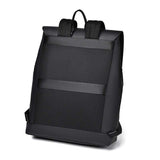 Lightweight Men's Business Casual Travel Backpack Large Capacity Waterproof Pu Cloth Work Commuting Computer Backpack Zipper