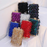 Women Luxury Designer Acrylic Beads Handle Shiny Crystal Bucket Purse Bridal Wedding Party Diamonds Tassel Evening Clutch Bag