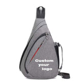 Men and Women's Fashion USB Multifunctional Hiking Cross Body Backpack Single Shoulder Leisure Bag made of Polyester