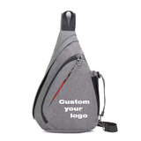Men and Women's Fashion USB Multifunctional Hiking Cross Body Backpack Single Shoulder Leisure Bag made of Polyester