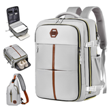 Waterproof Travel Backpack Oxford Women Waterproof 15Inch Laptop Schoolbag With Shoe Storage Travel Bag