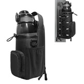 Sports Workout Sling Bottle Carrier Holder Pouch Magnetic Gym Water Bottle Bag With Shoulder Strap