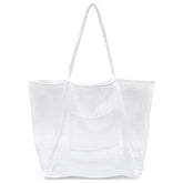 New Eco-Friendly Cotton Mesh Shopping Tote Bags Customized Label Colorful Net Crochet Reusable Shoulder Unisex with Nylon Lining