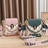 Summer New Bag Korean Style Simple Small Square Bag Fashionable Shoulder Crossbody Trendy Mini Mobile Phone Bag Women's Bag