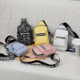 NEW Polyester Crossbody Sling Bag Women's Custom logo Chest Bag Waterproof Sling Bag for Girls Women