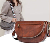 New Fashion Retro Single Shoulder Crossbody Bag Women's High Quality PU Leather Messenger Bags